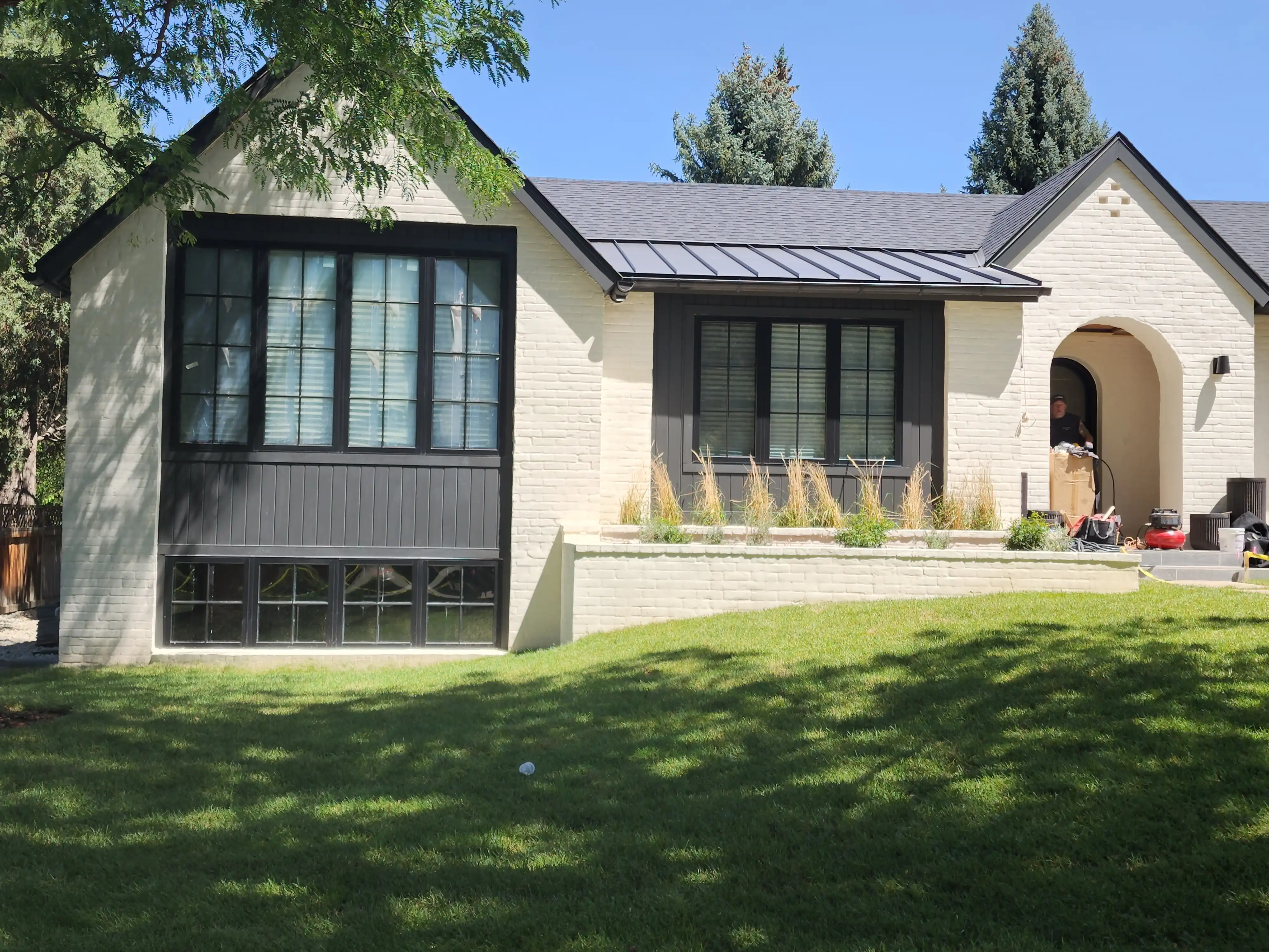 Completed Mortar Wash finish on a Fort Collins residence